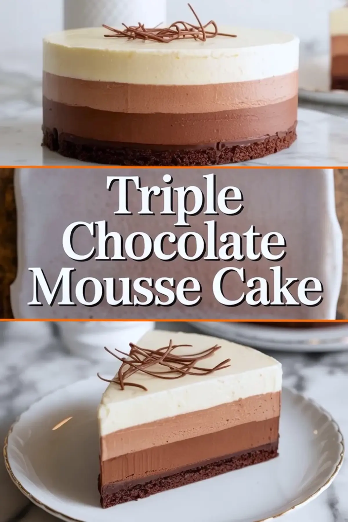 Triple Chocolate Mousse Cake Recipe – The Ultimate Layered Chocolate Dessert