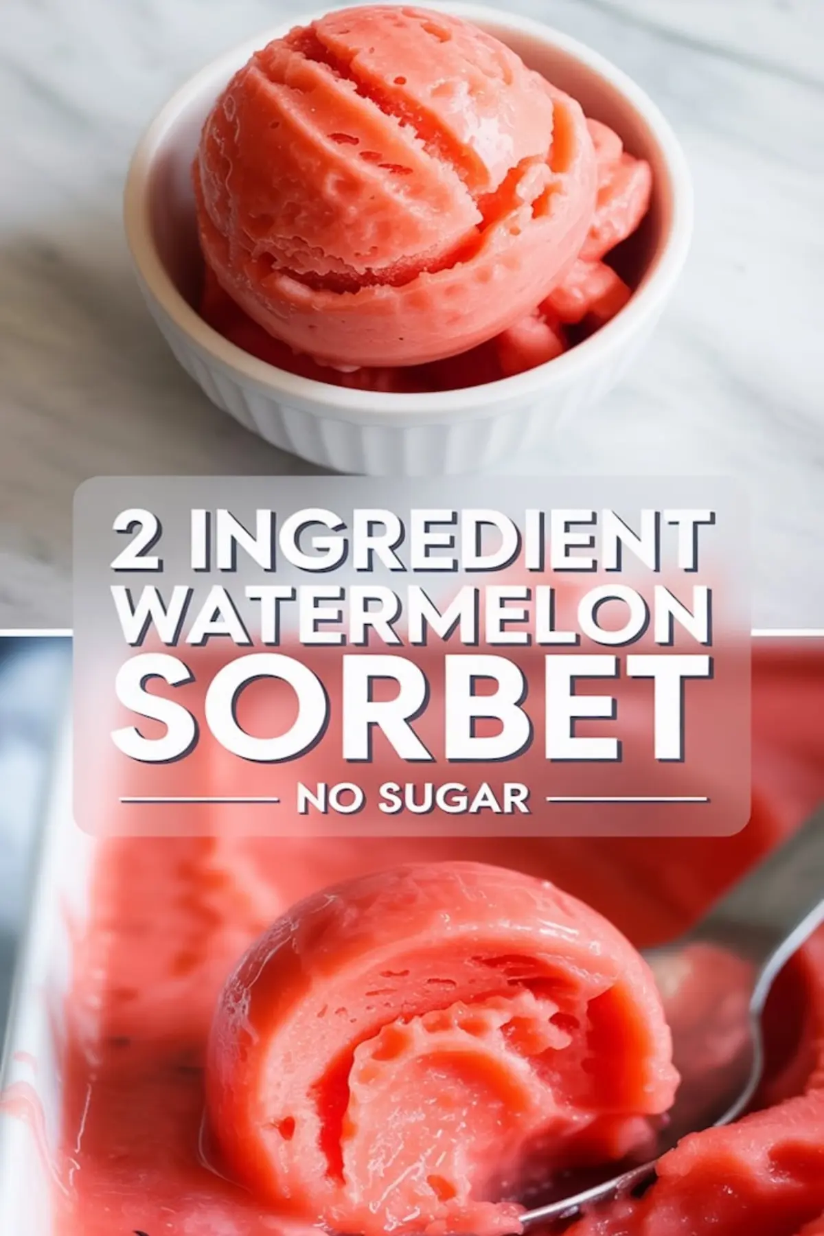 Healthy No-Sugar Watermelon Sorbet Recipe