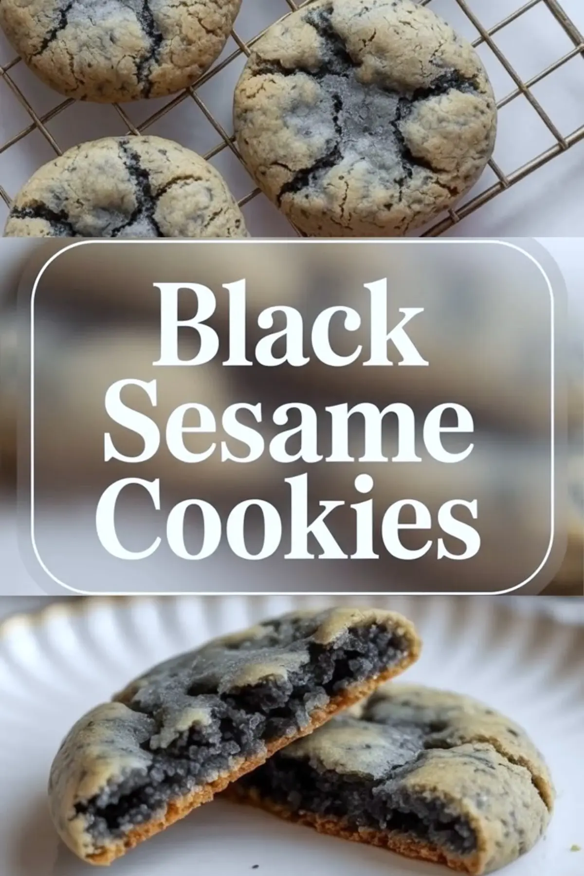Chewy Black Sesame Cookies – Rich Black Sesame Cookie Recipe