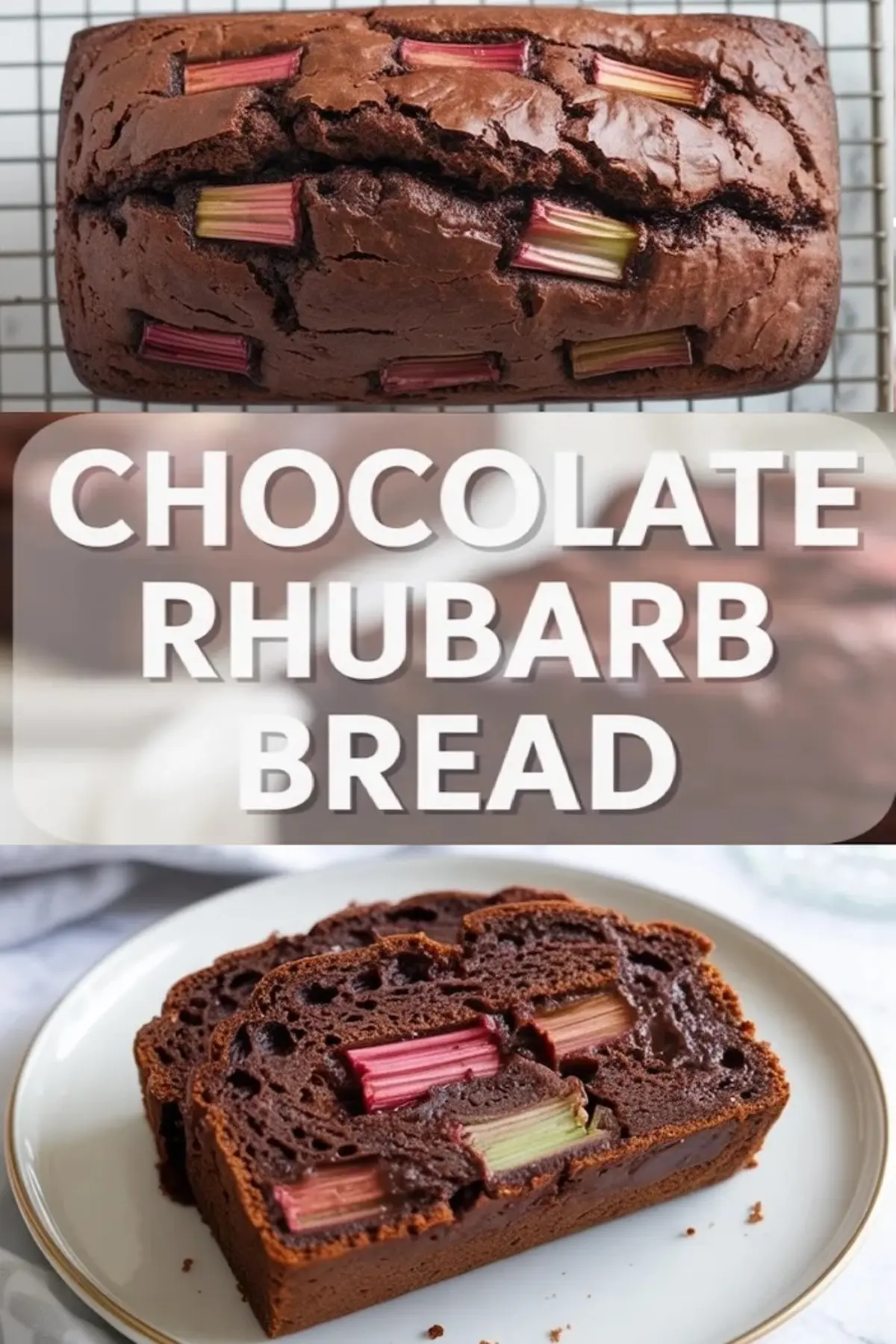 Chocolate Rhubarb Bread – Easy Moist Rhubarb Bread with Chocolate