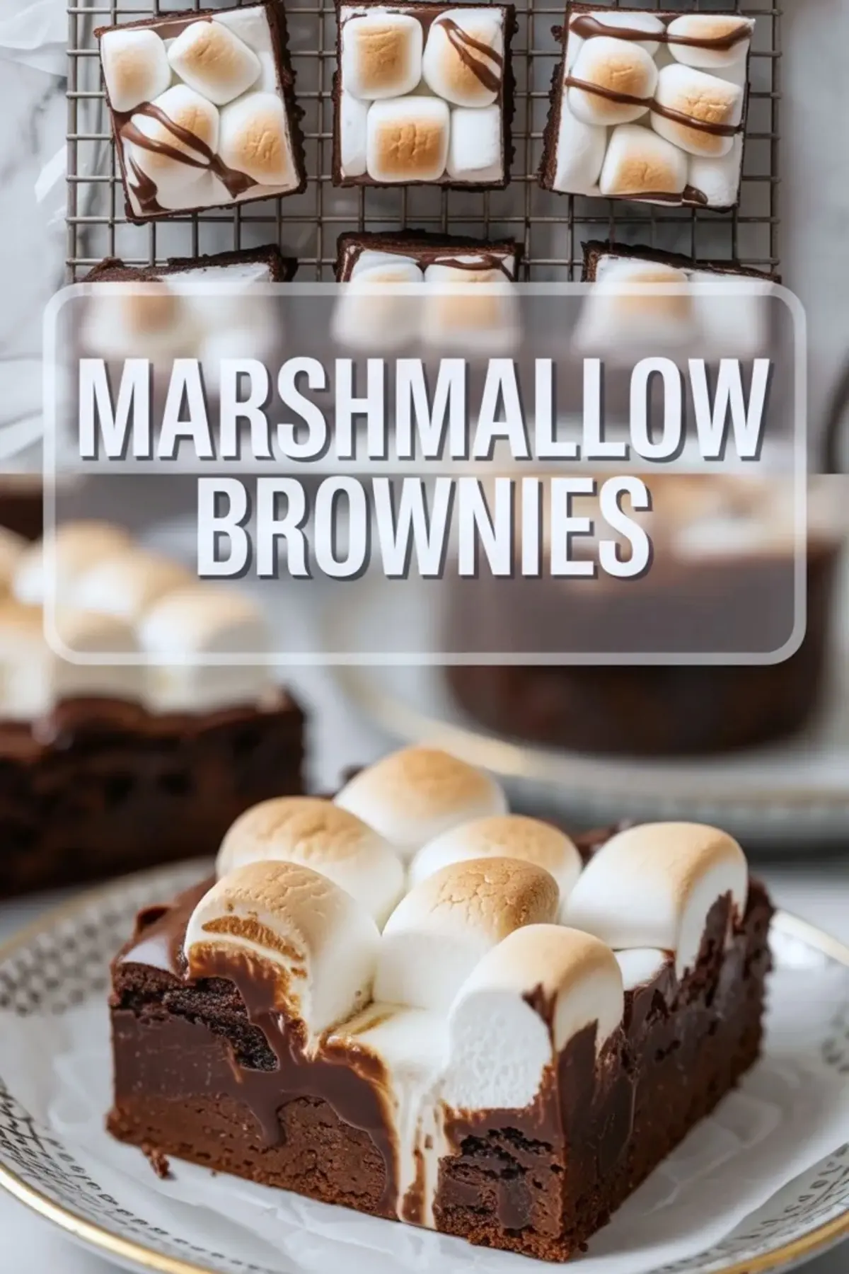 Marshmallow Brownies Recipe – Fudgy Chocolate Brownies with Toasted Marshmallows