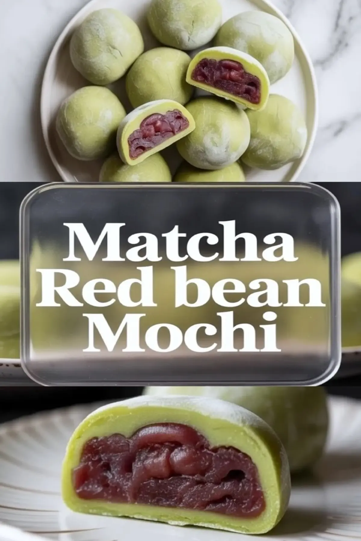 Matcha Mochi with Red Beans – Japanese Green Tea Mochi Dessert