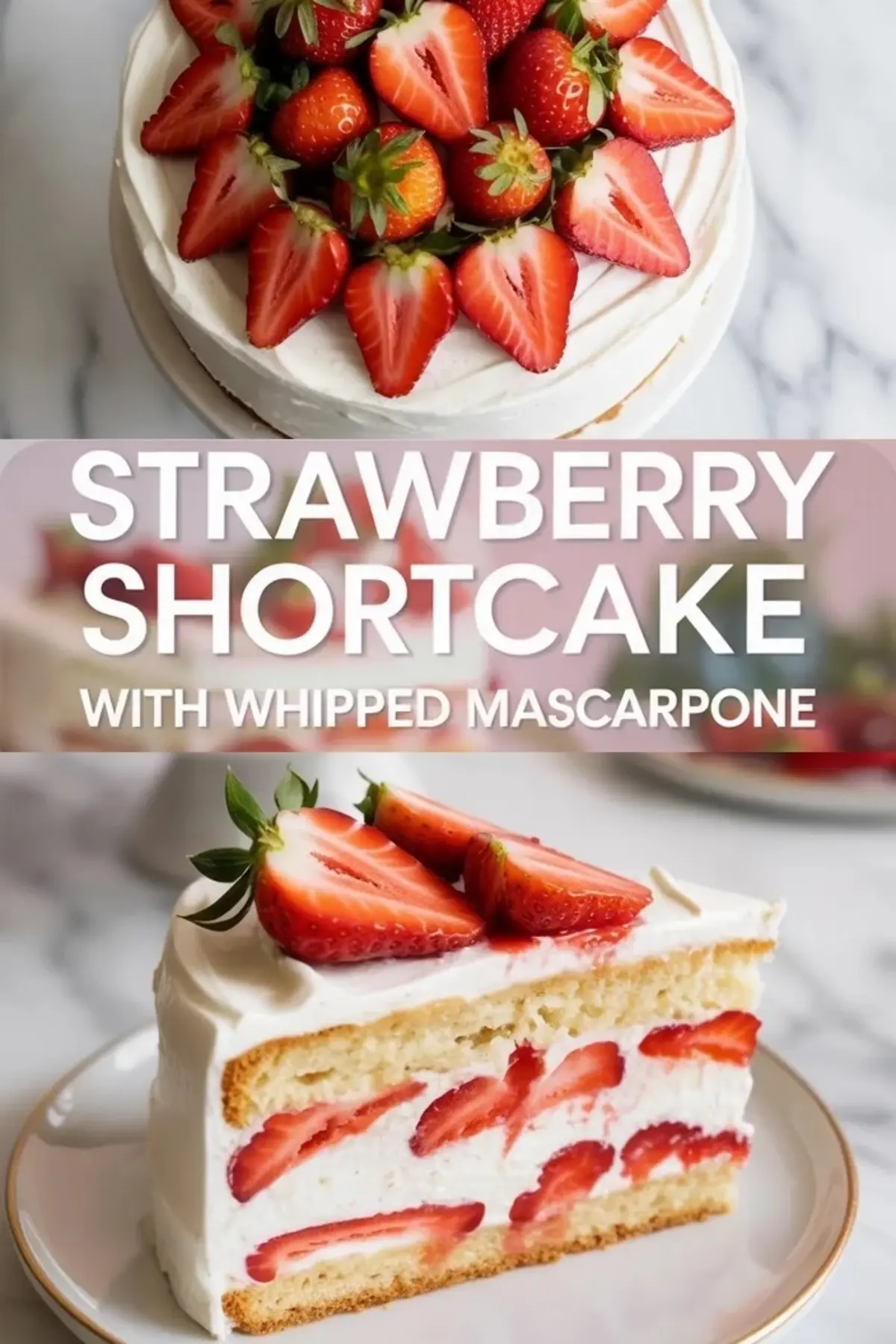 Strawberry Shortcake Cake with Mascarpone Recipe for Fresh Summer Layers