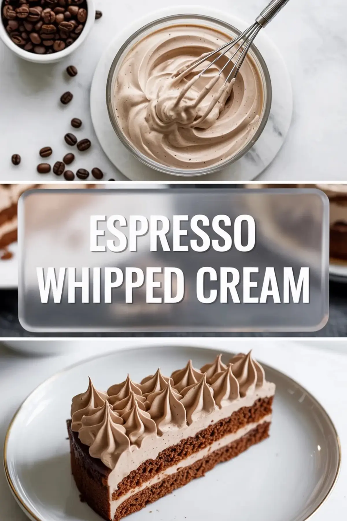 Espresso Whipped Cream Recipe – Light Coffee Frosting for Cakes and Drinks