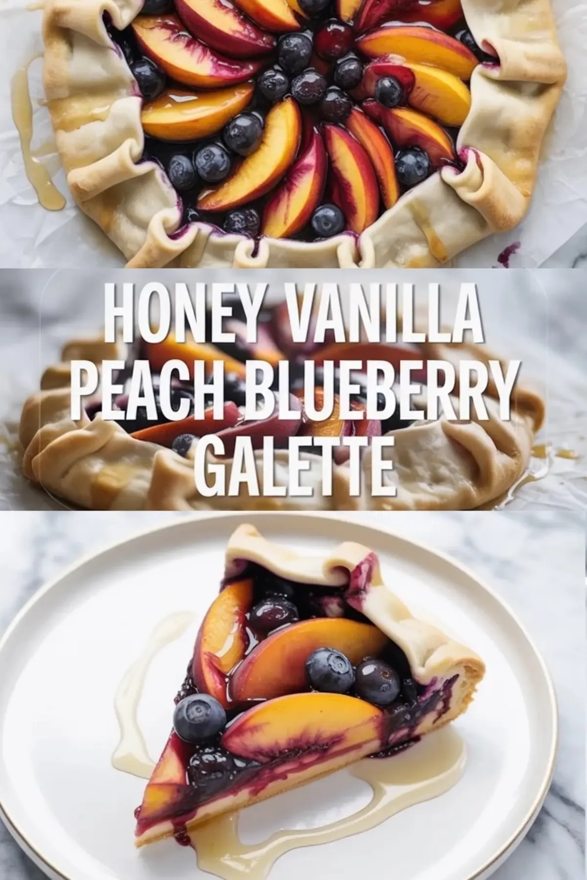 Peach Blueberry Galette Recipe – Honey Vanilla Summer Fruit Galette