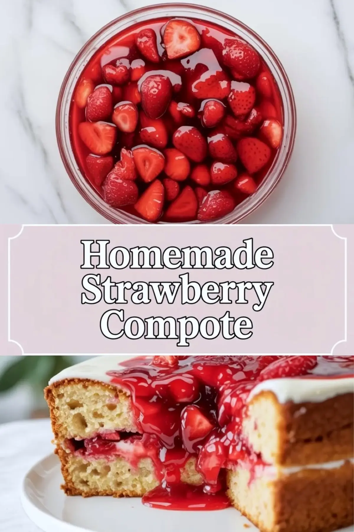 Strawberry Compote Recipe for Cakes Cheesecake and Breakfast