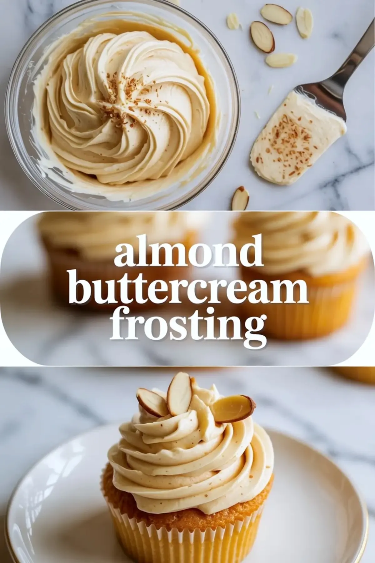 Almond Buttercream Frosting Recipe – Fluffy Almond Frosting for Cakes and Cupcakes