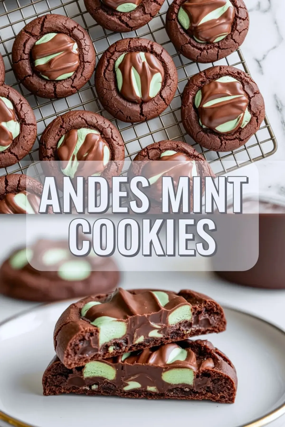 Andes Mint Cookies Recipe – Soft Chocolate Cookies with Melted Mint Candy Topping