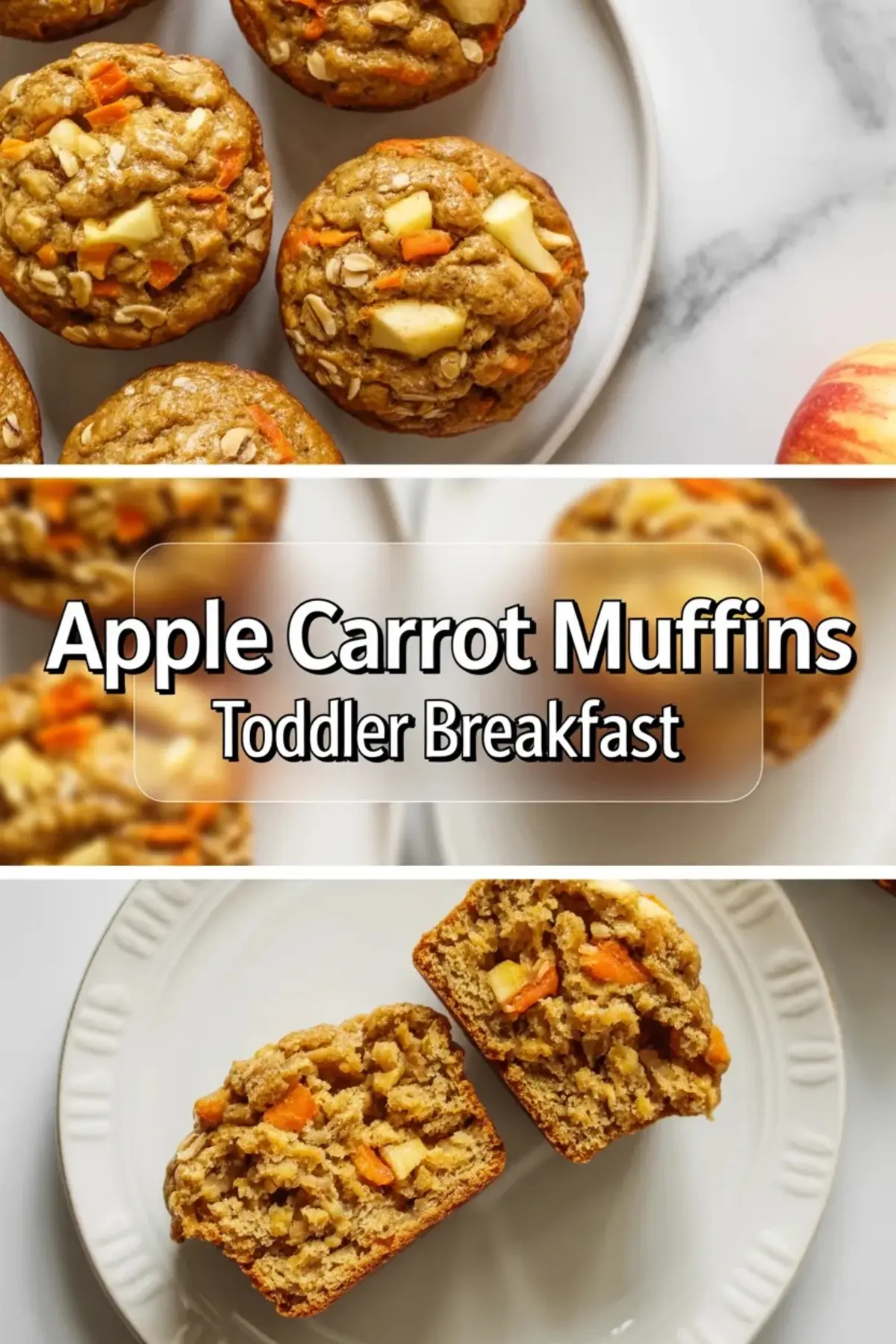 Apple Carrot Muffins Recipe – Healthy Breakfast Muffins with Oats and Cinnamon