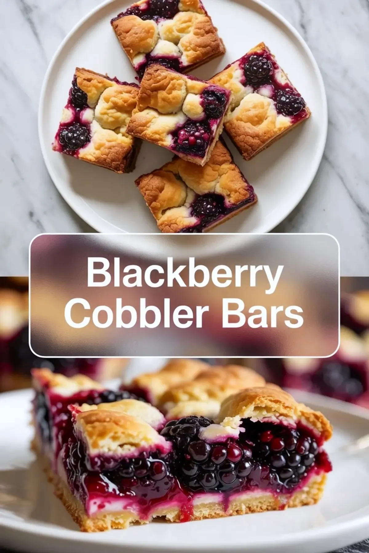 Blackberry Cobbler Bars Recipe – Buttery Crumble Bars with Creamy Berry Filling