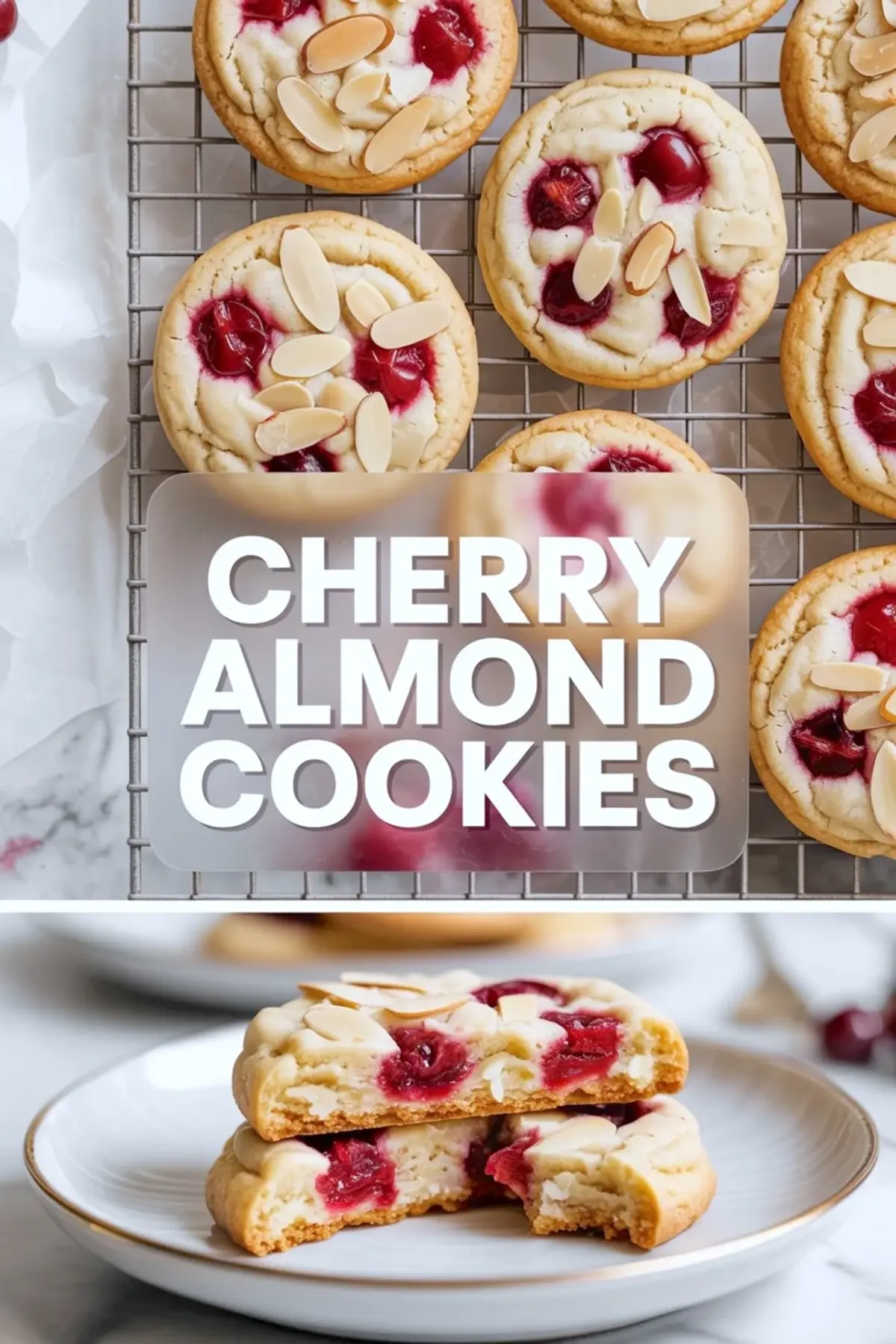Cherry Almond Cookies Recipe – Soft Buttery Cookies with Bright Cherry Flavor
