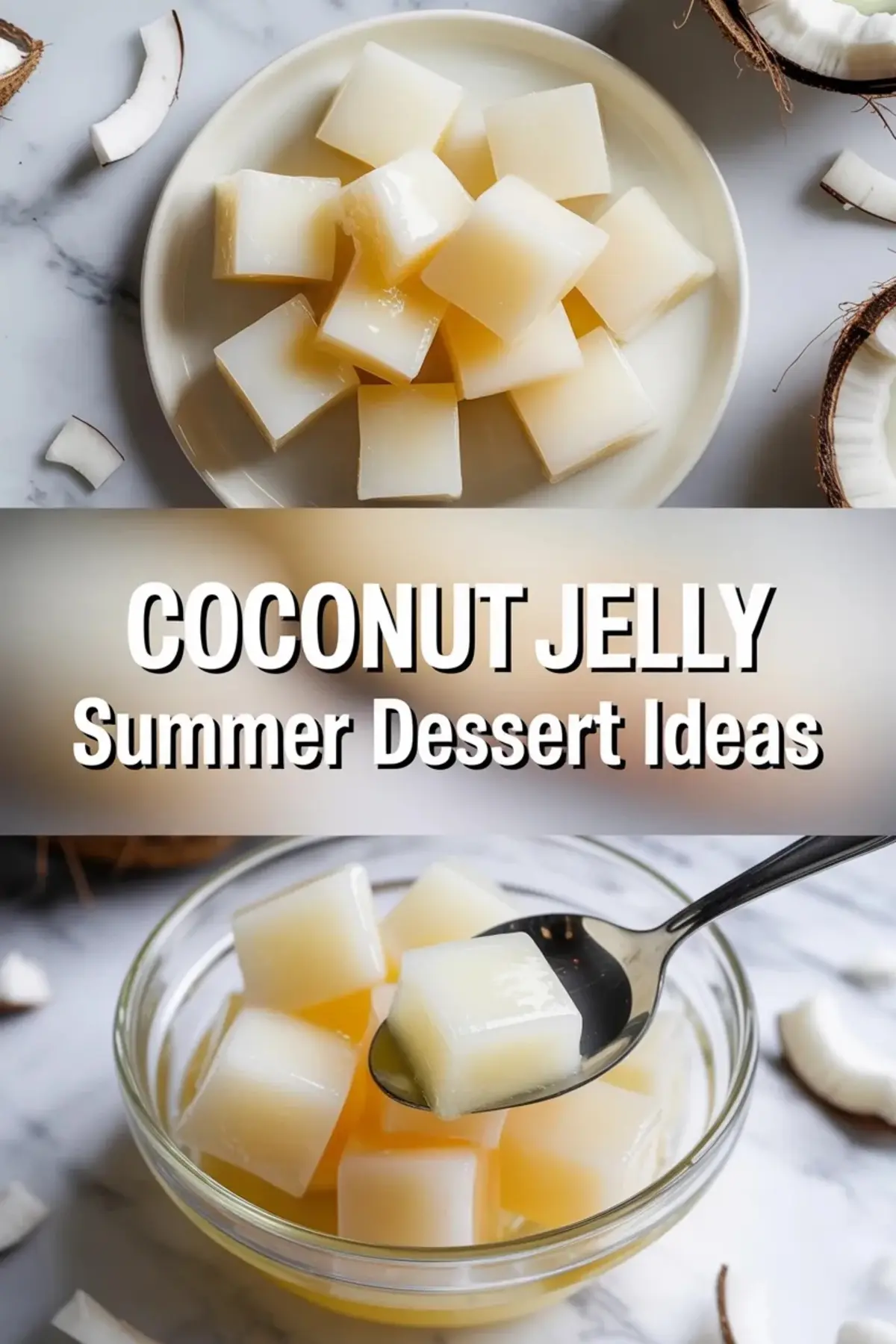 Coconut Jelly Recipe – Easy Coconut Milk Jelly Dessert