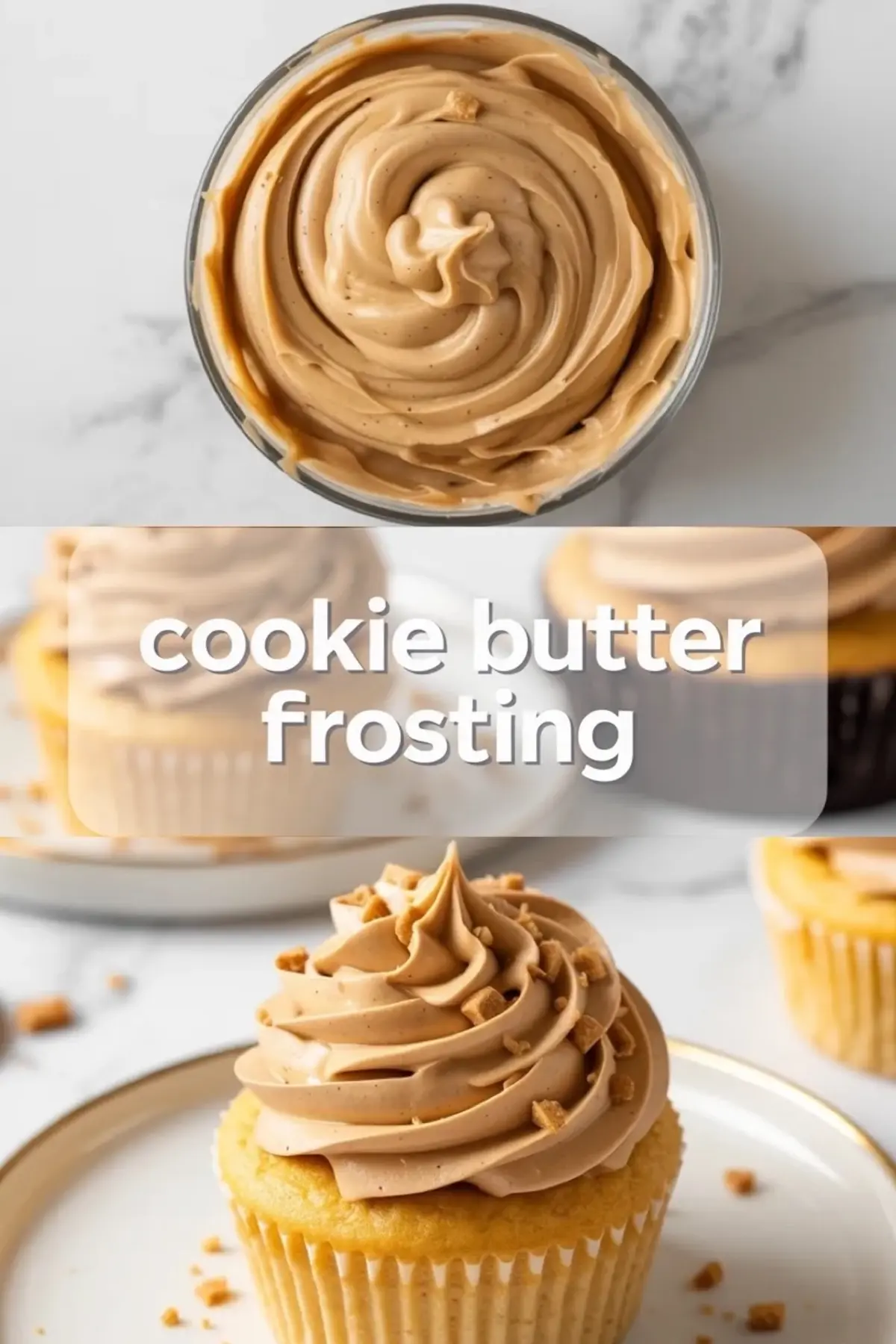 Cookie Butter Frosting Recipe – Fluffy Biscoff Buttercream for Cakes and Cupcakes