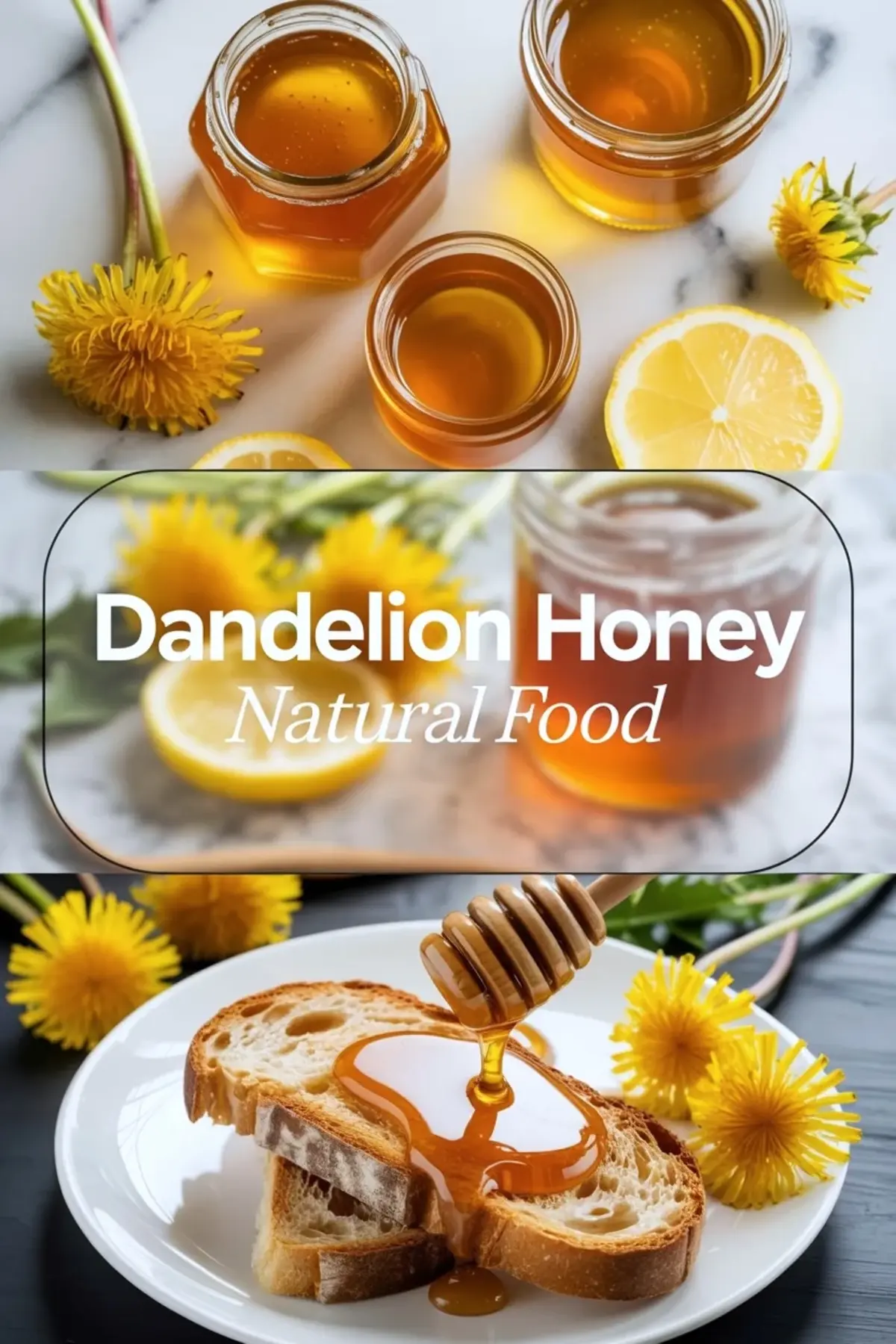 Dandelion Honey Recipe – Homemade Floral Syrup with Lemon