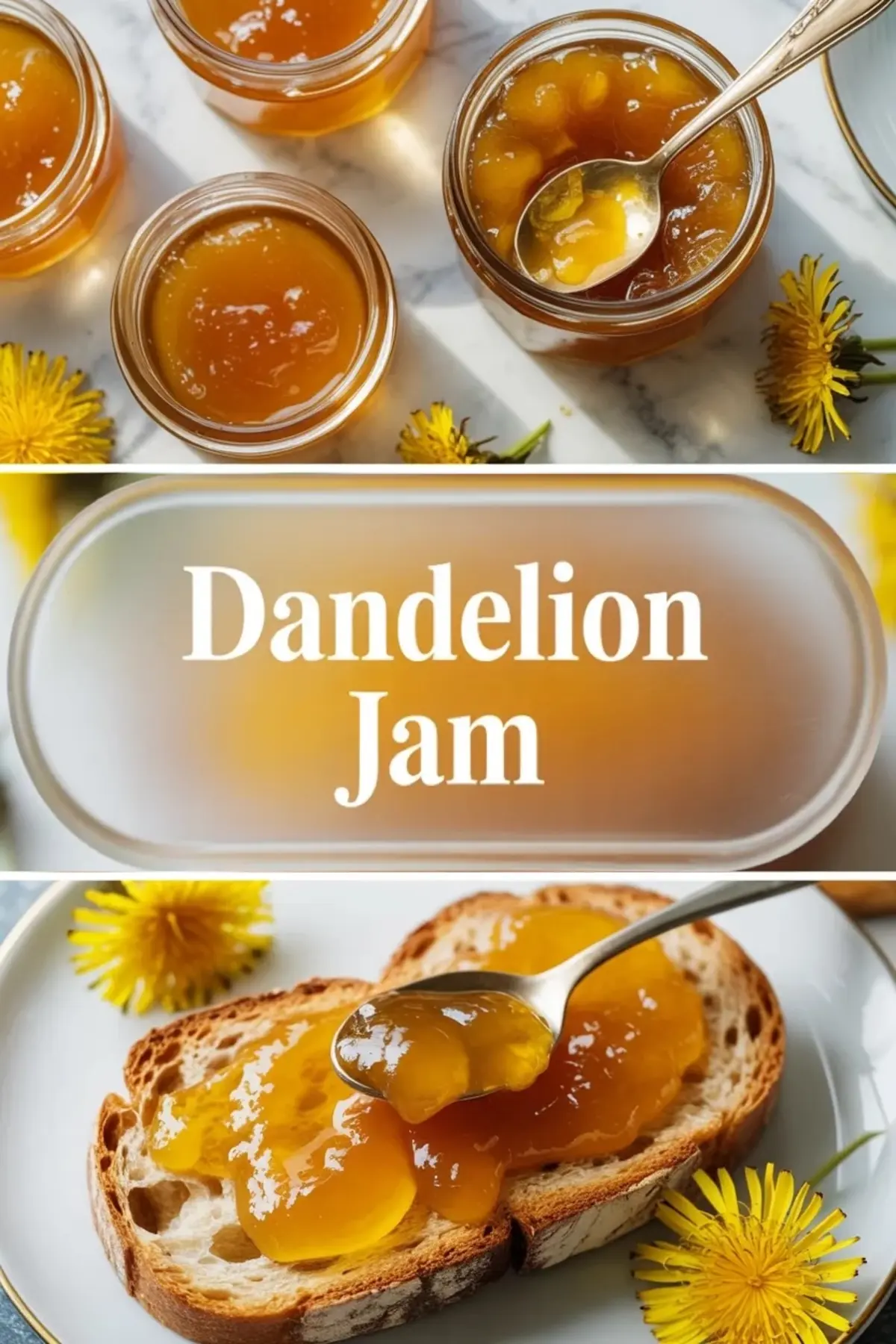 Dandelion Jam Recipe – Floral Homemade Jam with Bright Lemon Flavor