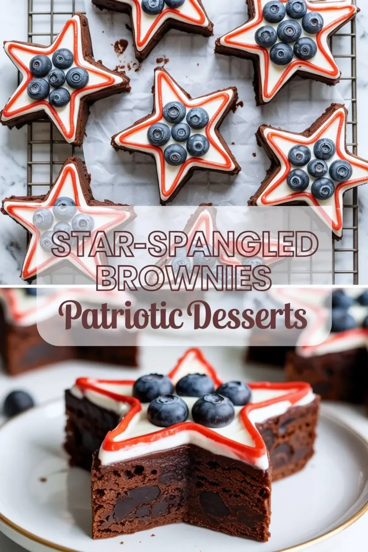 Star-Spangled Brownies Recipe – Patriotic Fudgy Brownies for 4th of July