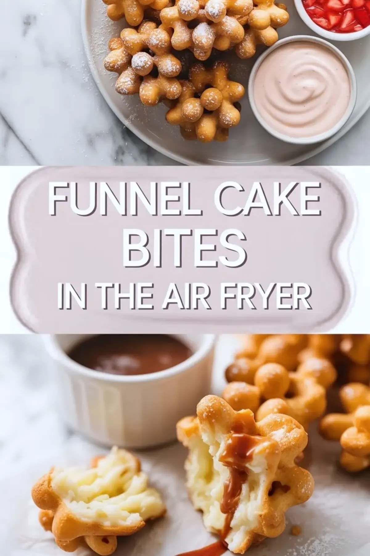 Air Fryer Funnel Cake Bites Recipe – Easy Fair Style Dessert Bites