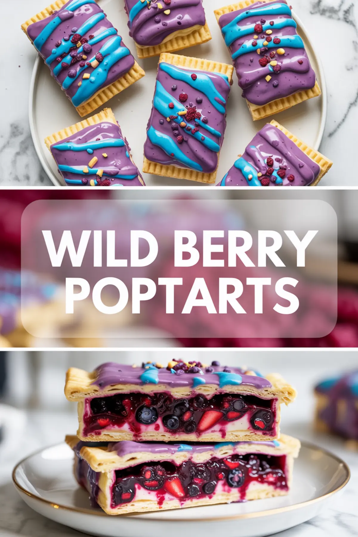 Wild Berry Pop Tarts Recipe – Homemade Berry Hand Pies with Purple Glaze
