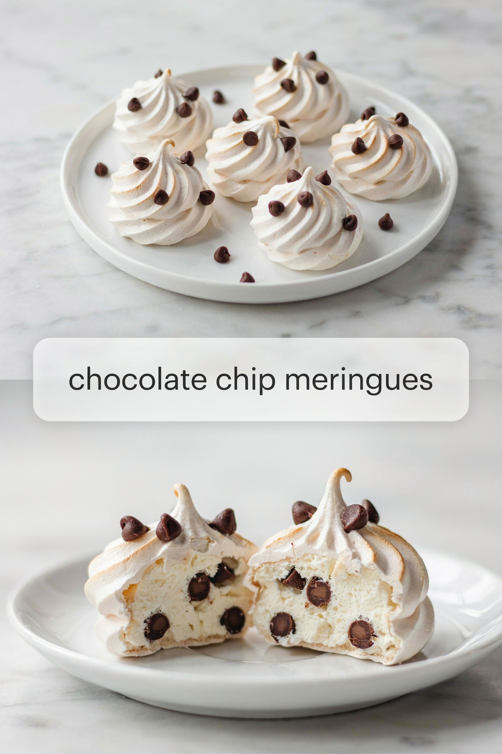 Chocolate Chip Meringues for Holiday Cookie Trays